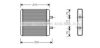 AVA QUALITY COOLING IV6048 Heat Exchanger, interior heating